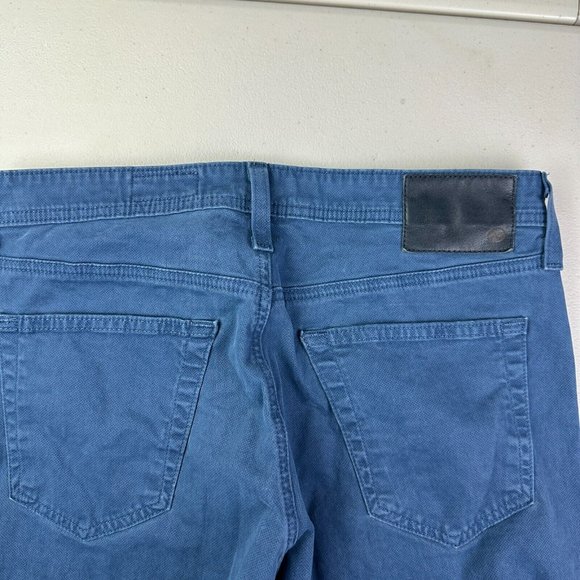 Adriano Goldschmied The Everett Slim Straight Blue Houndstooth Pants 32x30 - Picture 4 of 11